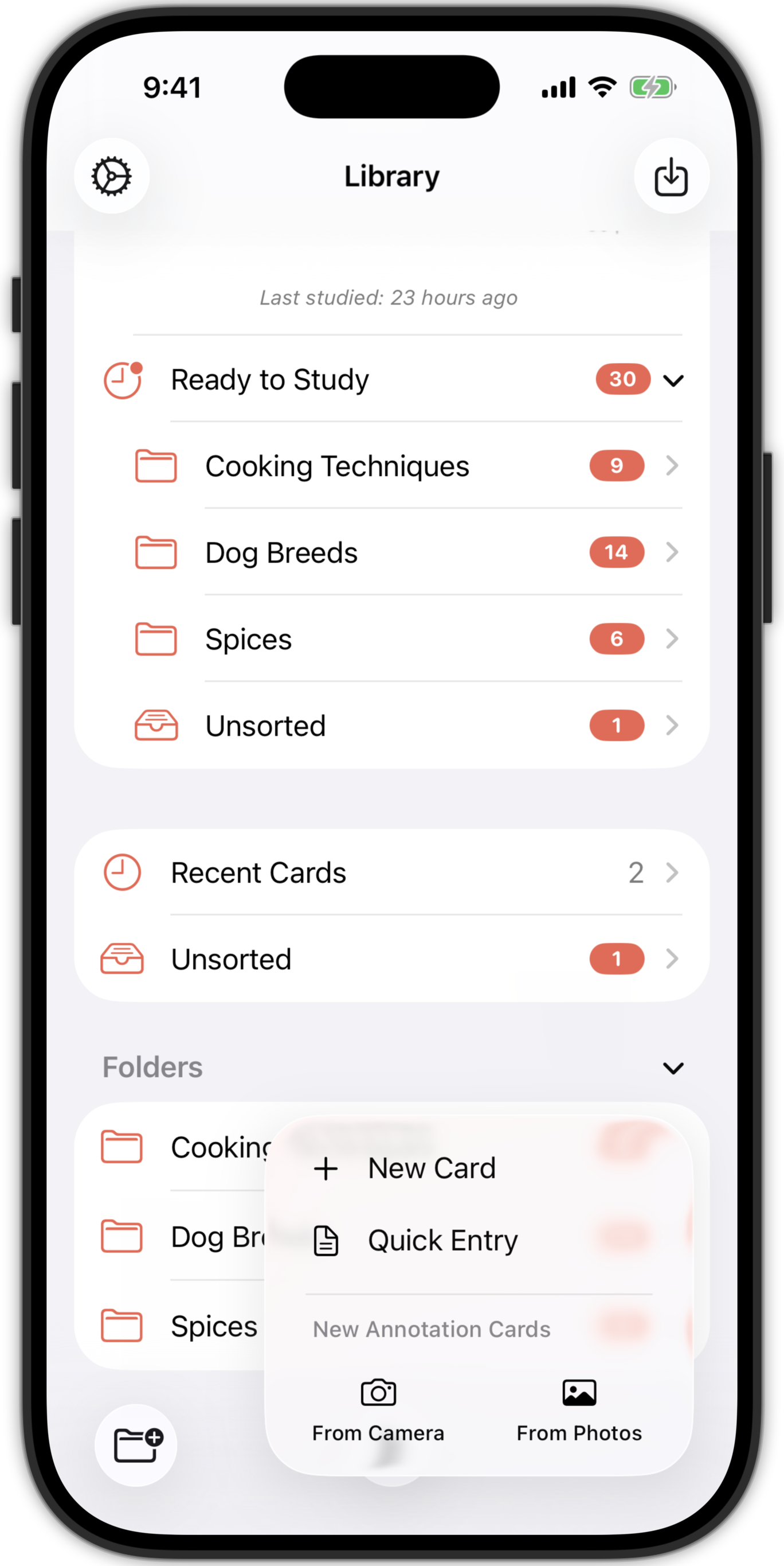 <span class='highlight-manual'>Quick Entry</span> menu itemom the menu b on iPhone