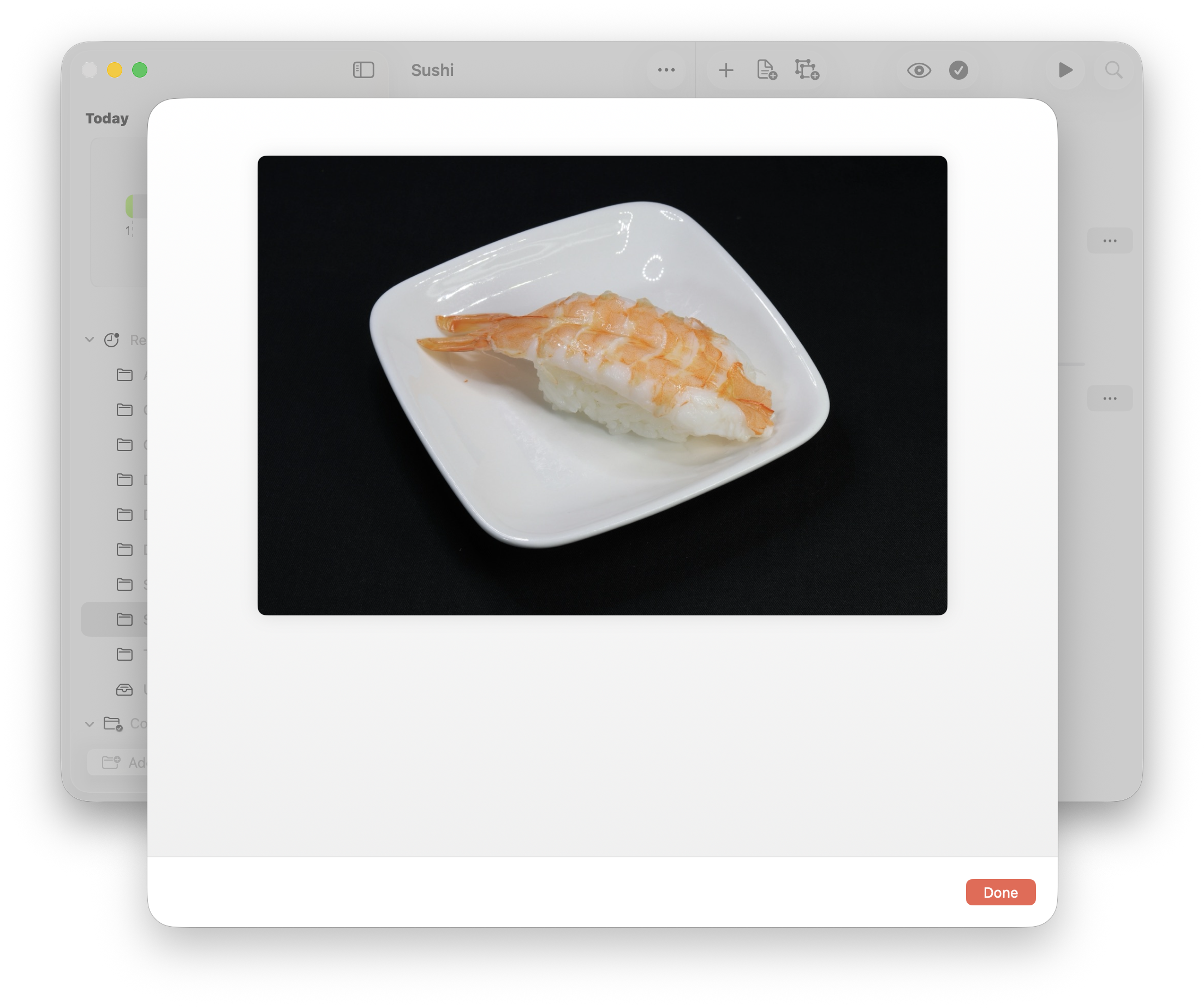 La vista de estudio en Mac, mostrando la primera pregunta